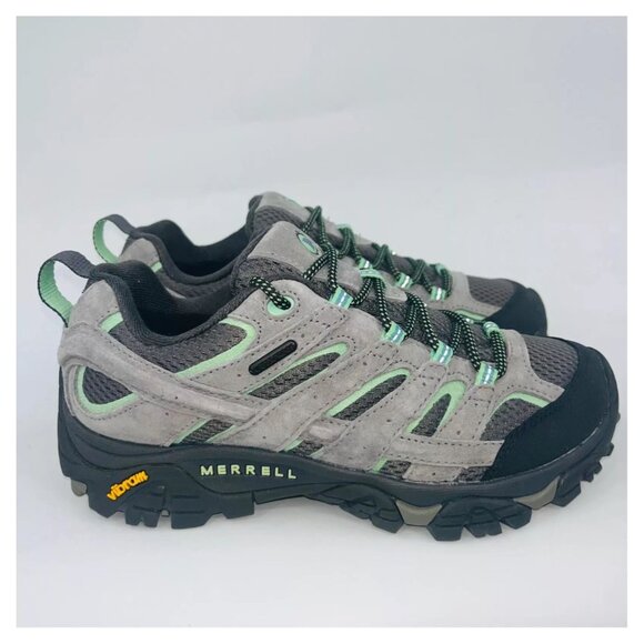Merrell Shoes Women Moab 2 Low Waterproof in Drizzle Sz 7.5 - Picture 5 of 12